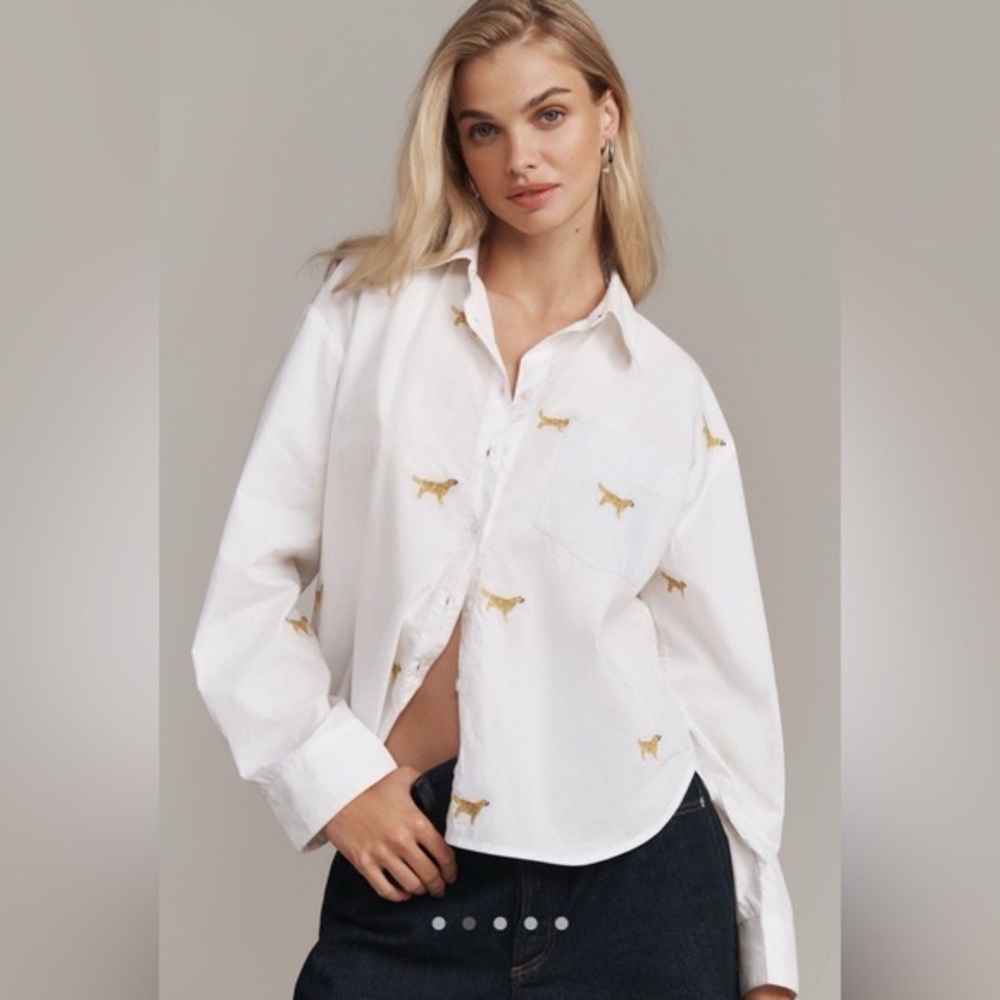 Maeve NWT The Skrunken Bennett Buttondown Shirt Medium